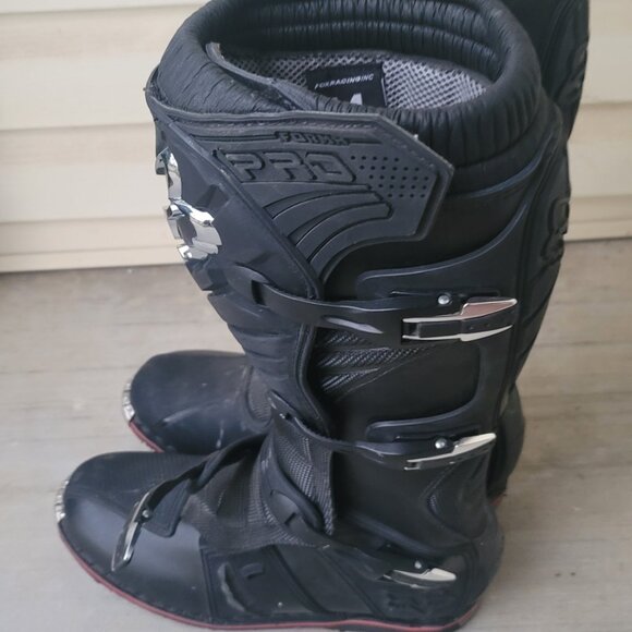 Fox Racing PRO FORMA Motocross BIKE Boots (MATTE BLK & SILVER) US Men's size 14 - Picture 11 of 15
